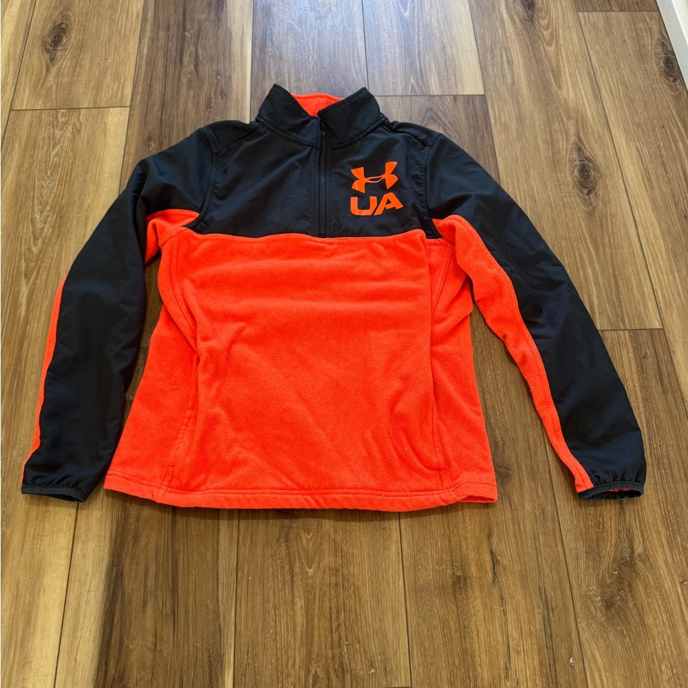 Under Armour Black and Orange Athletic Jacket